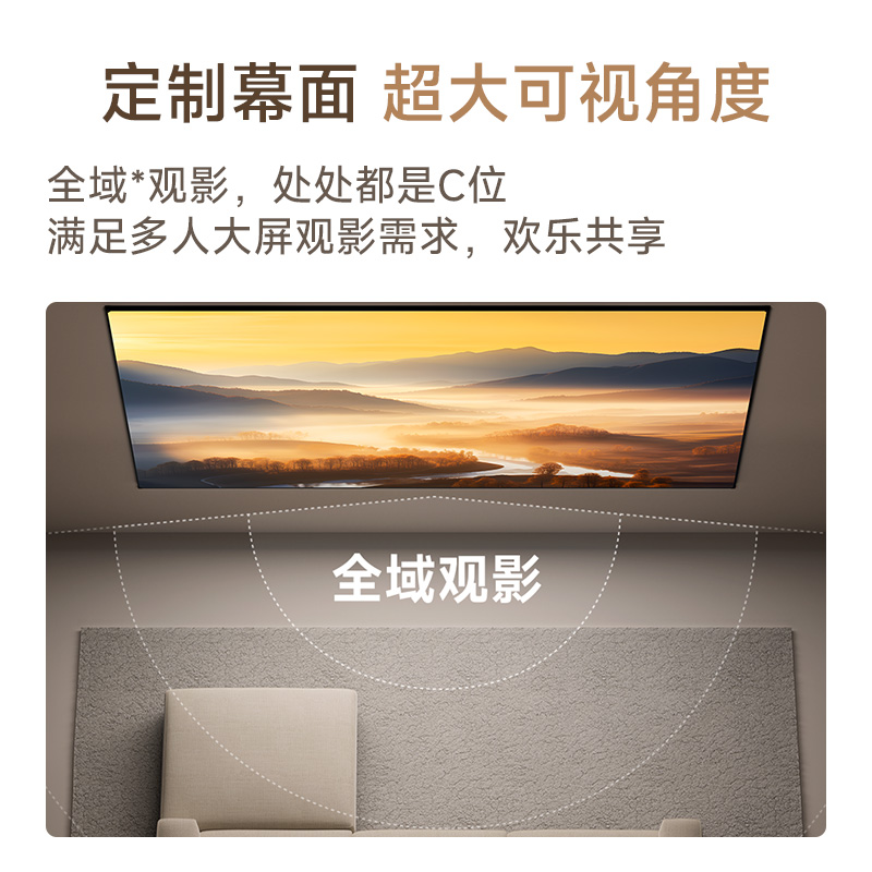 翎合致100英寸轻薄高亮画框幕布 实拍图 3