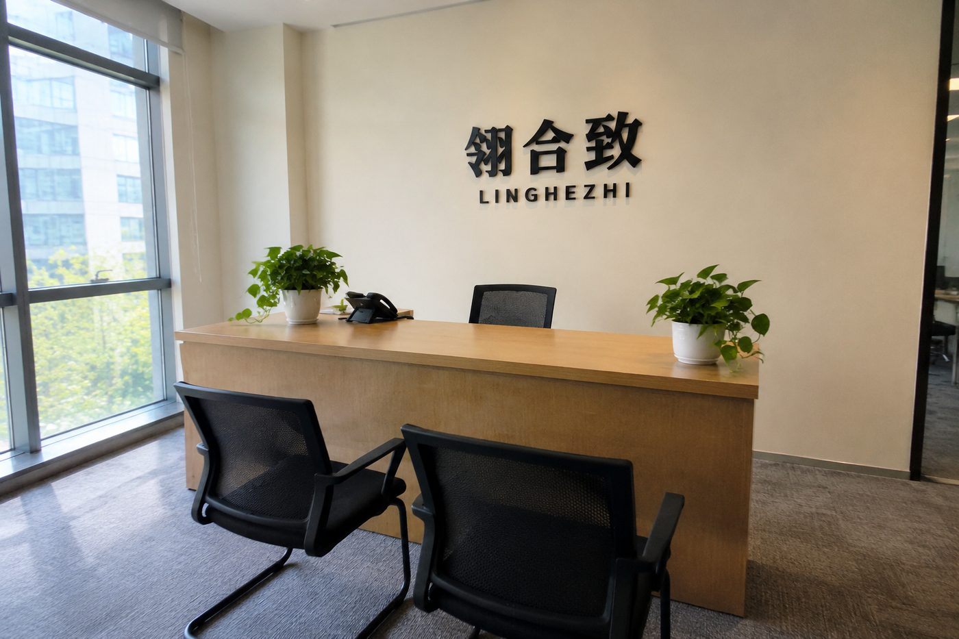 翎合致公司前台实拍